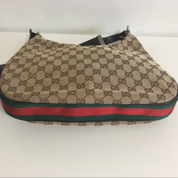 Gucci Handbags - Authentic Gucci hobo/Shoulder bag brown canvas